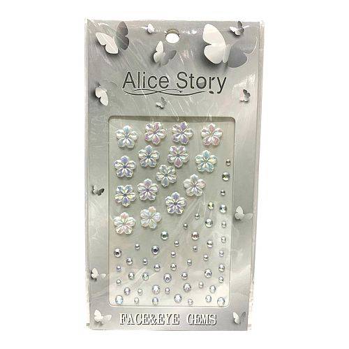 ستيكر للخدود لون فضي