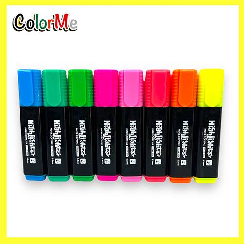 مجموعة اقلام تخطيط كولور مي هايلايتر فسفوري 8لون