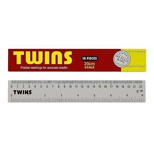 عرض قرطاسية العودة الى المدرسة علبة مساطر 10 حبة 20 سم 8 انش اي اند تي