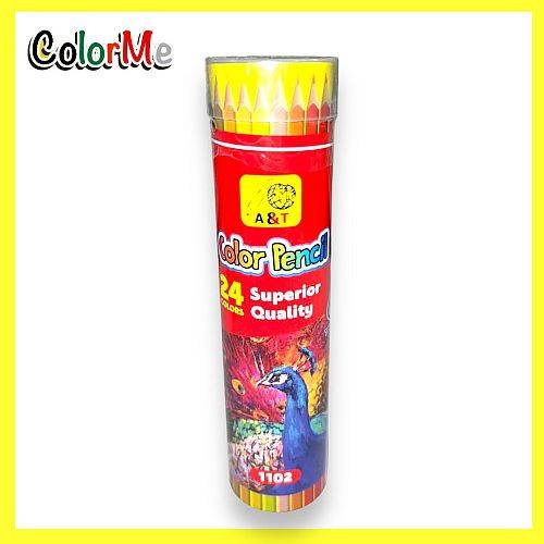 الوان خشبية 24 لون اي اند تي كولور مي