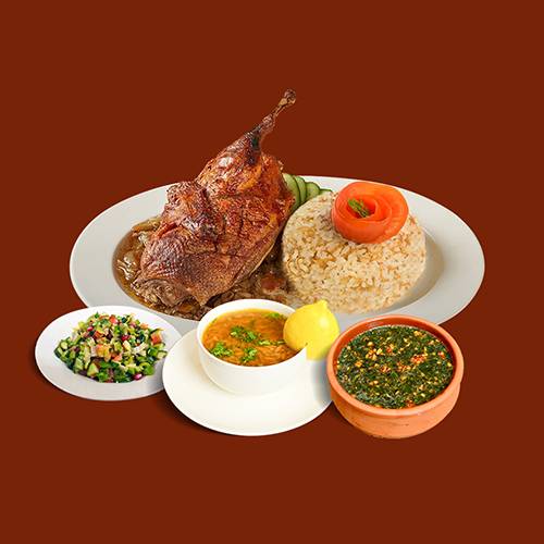 وجبة بط فرن