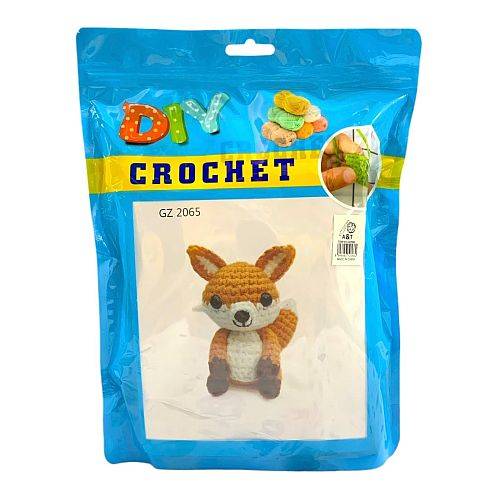 مجموعة كروشيه مع فيديو توضيحي شكل ثعلب