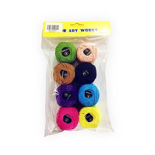 خيوط قطن 8 لون