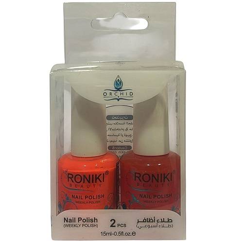 اوركيد رونيكي طلاء اظافر اسبوعي 15مل 2حبة