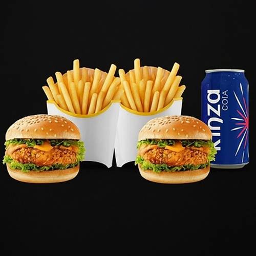 ساندويتش زينجر سوبريم مع واحد مجانا و2 بطاط وكينزا