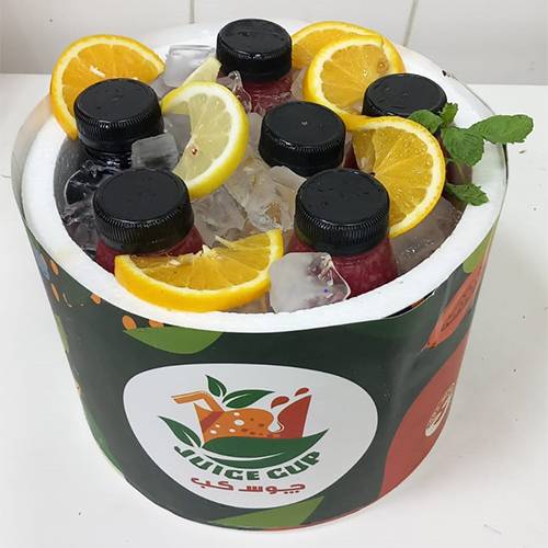 بوكس عصائر وسط 6حبة