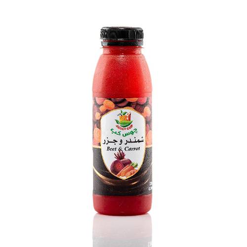 عصير شمندر مع جزر طبيعي