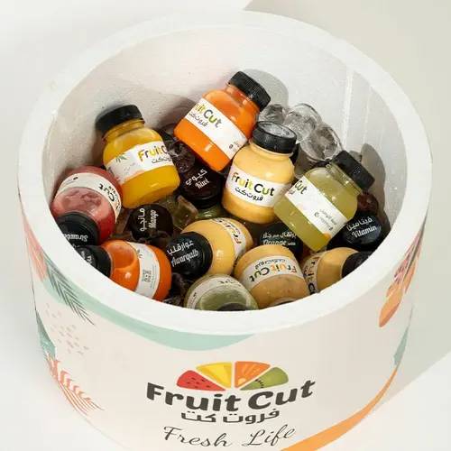 علبة ثلج مع زجاجات عصير 25قطعة