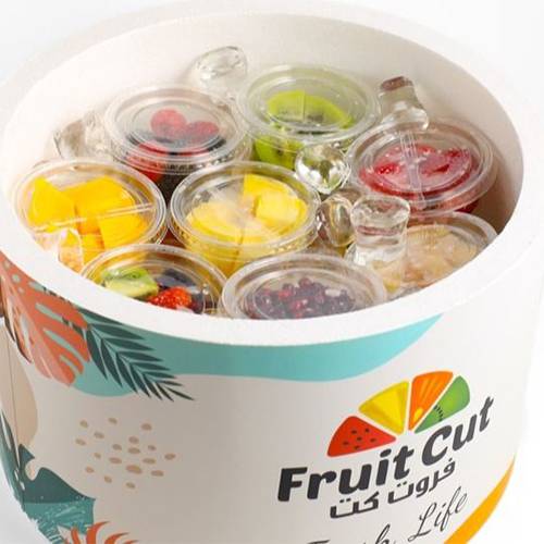 كوب صغير ميكس فواكه 16 قطعة