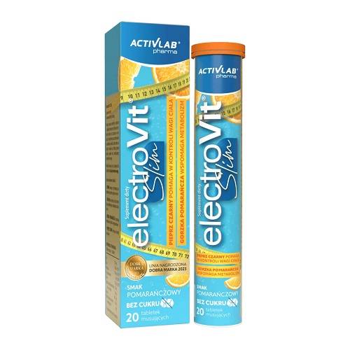 اكتيف لاب استيثيك الكتروفيت سليم خالي من السكر نكهة البرتقال 20قرص فوار