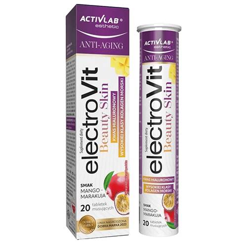 أكتيف لاب فارما الكتروفيت بيوتي سكين كولاجين مانجو وفاكهة العاطفة 20قرص فوار