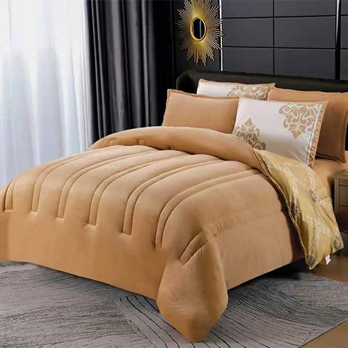 طقم لحاف شتوي بيج موديل رقم.K1328