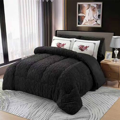 طقم لحاف شتوي اسود موديل رقم.K1327