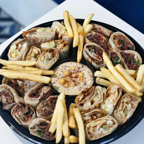 طبق شاميات شاورما صاج