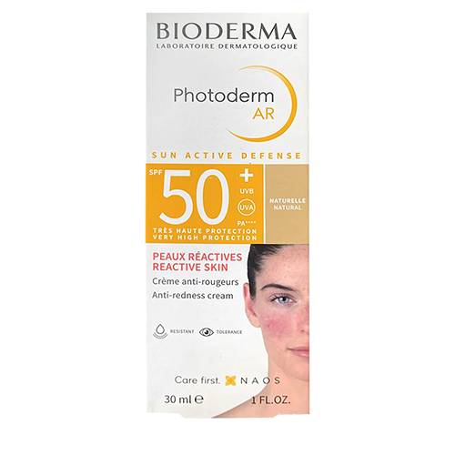 بيوديرما فوتوديرم اي ار بعامل حماية +50 لحماية البشرة من اشعة الشمس والاشعة فوق البنفسجية 30مل