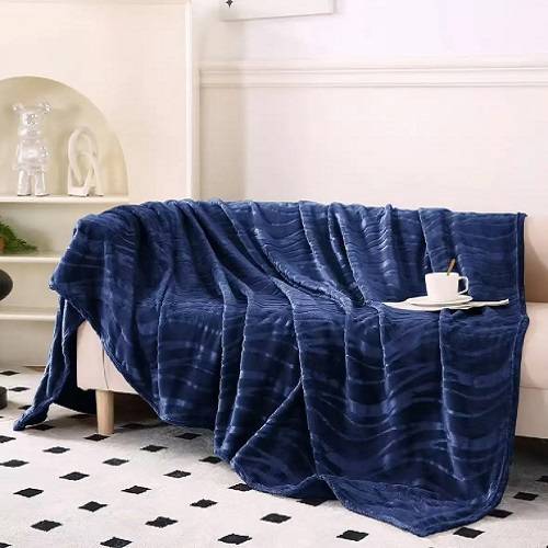 اكتيف بطانية فاخرة ومريحة 200x230سم كحلي موديل رقم.K2199