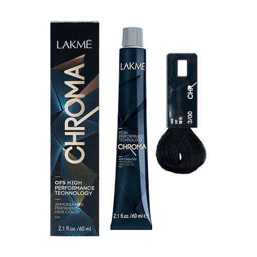 لاكمي كروما 3/00 بني داكن صبغة شعر دائمة احترافية 60مل