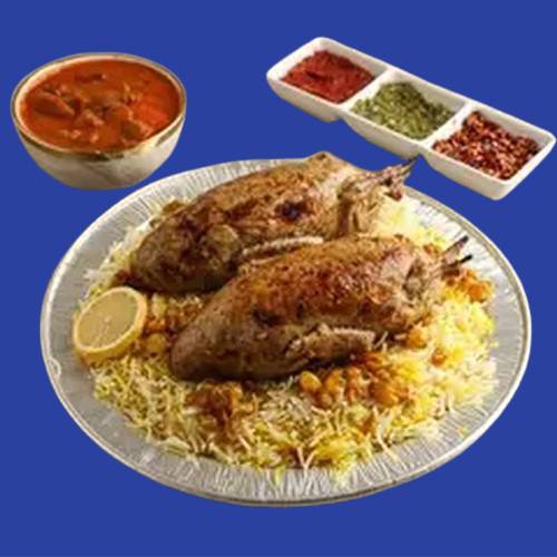 حمام بخلطة الارز المصري وارز المجبوس 2قطعه