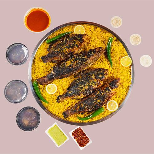 صينية ماكولات بحرية مشوية