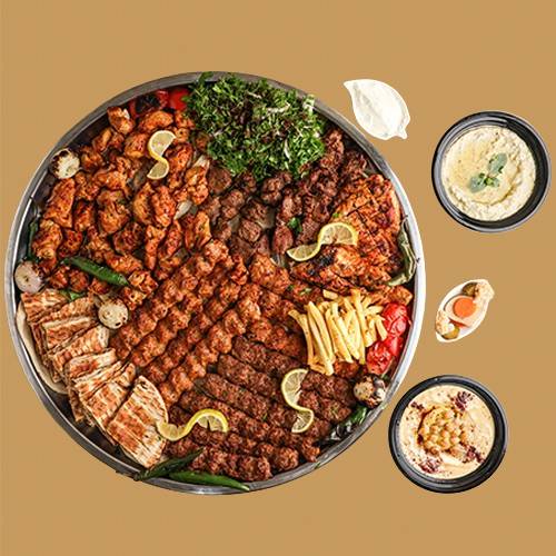 صينية مشويات مشكله تكفي من7 الي 8اشخاص