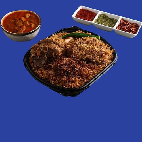 كبسة بنية لحم