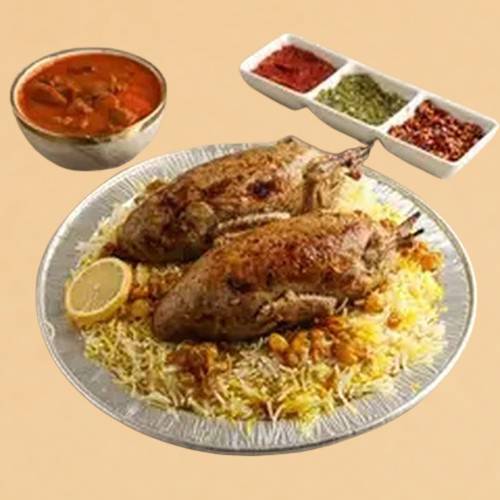 حمام بخلطة الارز المصري وارز المجبوس 2قطعه