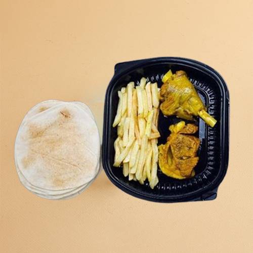 قطعتين لحم بدون ارز