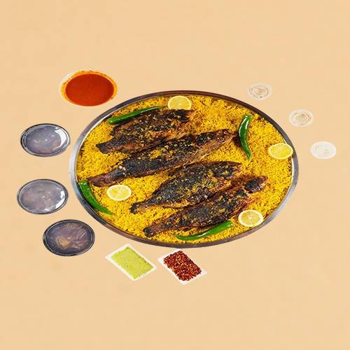 صينية ماكولات بحرية مشوية