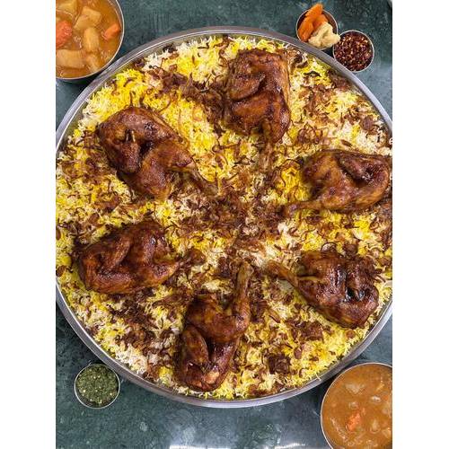 صينية مجبوس دجاج باربكيو