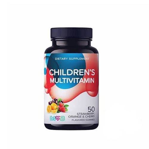 ليفز فيتامينات متعددة للاطفال مكمل غذائي بالفراولة والبرتقال والكرز 50حلاو