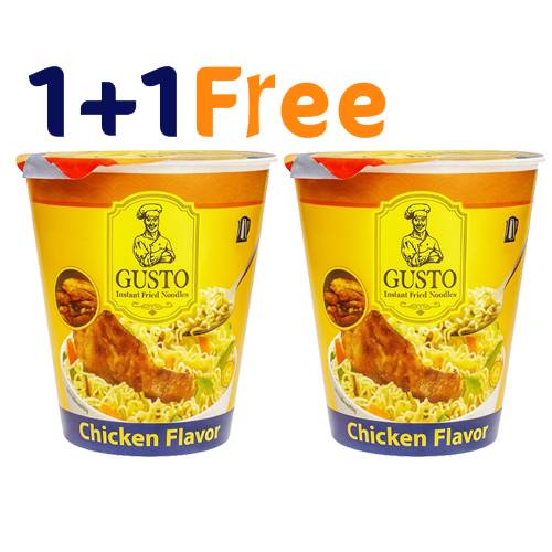 جوستو شعيرية مقلية سريعة التحضير بنكهة الدجاج كوب 60جم 1+1مجانا