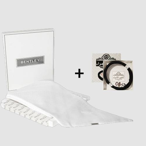 بنتلي شماغ ابيض + عقال هدية 