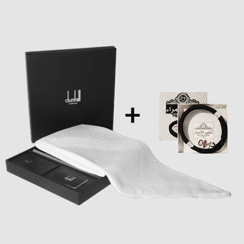 دانهيل شماغ ابيض + عقال هدية