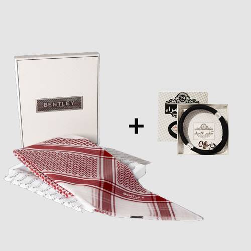 بنتلي شماغ احمر + عقال هدية