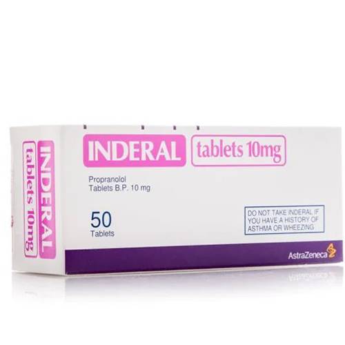 انديرال 10مجم يساعد على تقليل القلق وتخفيف الرعشة 50قرص.103310