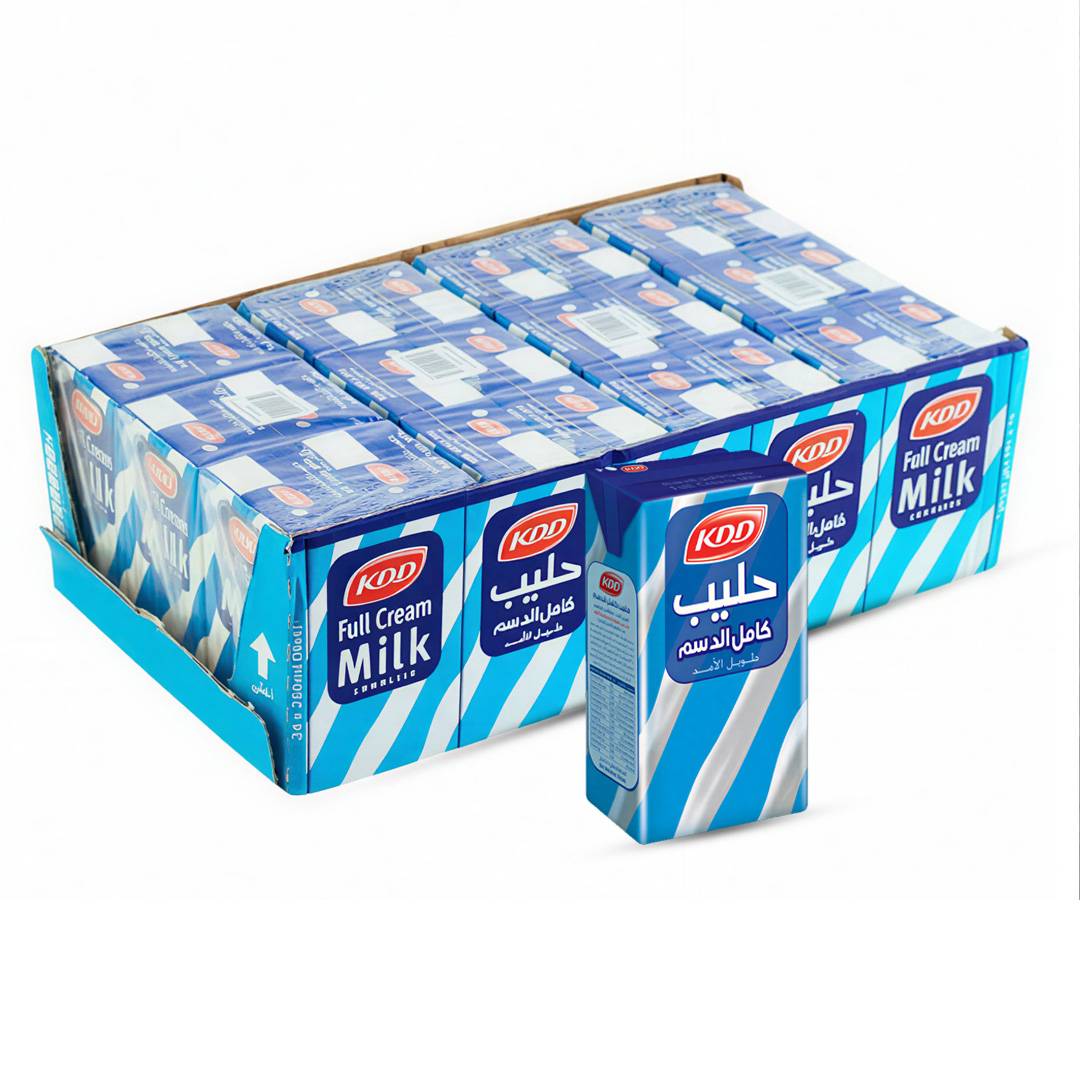كي دي دي حليب كامل الدسم طويل الامد 250مل 24حبة