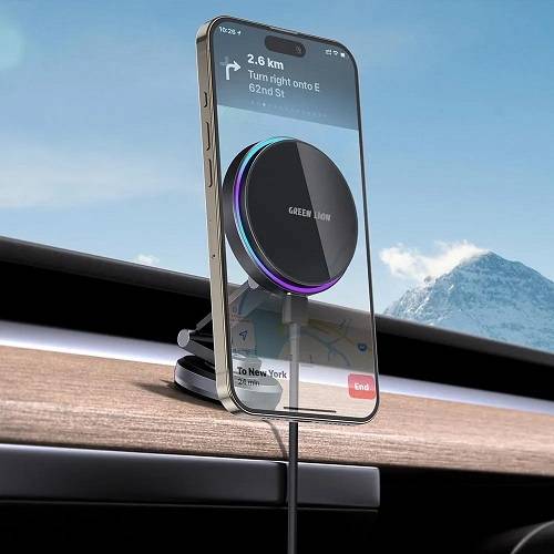 جرين ليون ماج فيوز استاند و شاحن للسياره اسود رقم.41903