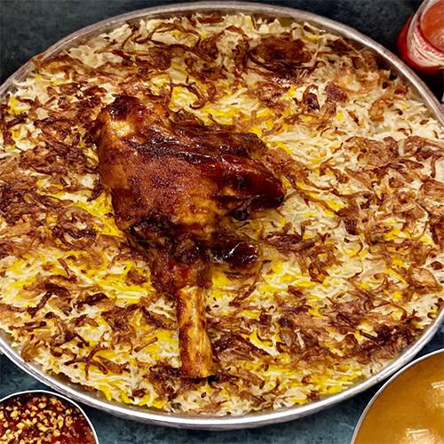 مجبوس لحم نعيمى باربكيو