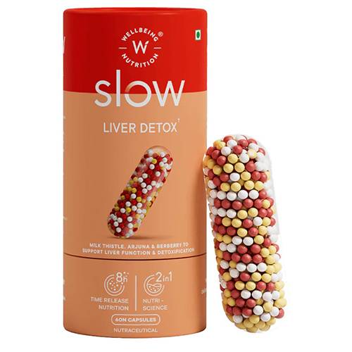 ويلبينج نيوتريشن سلو ازالة السموم الكبد لحماية خلايا الكبد 60كبسولة