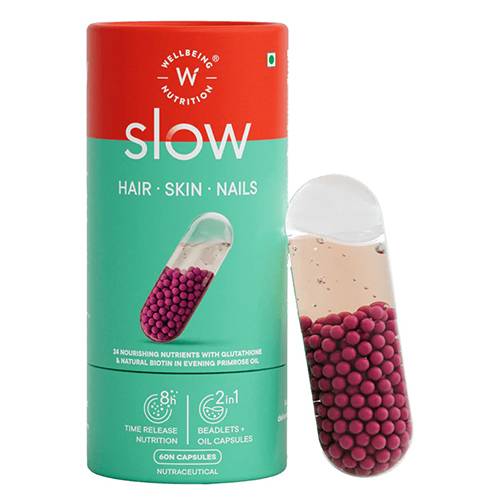 ويلبينج نيوتريشن سلو لدعم الشعر والبشرة 60كبسولة
