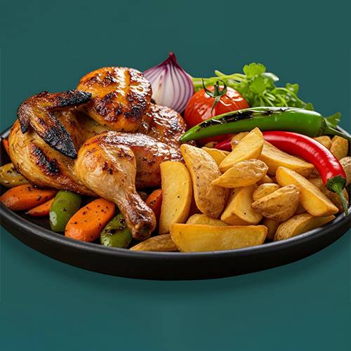 دجاجه فحم كاملة