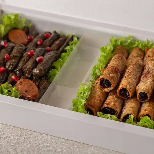 بوكس ميكس رولات مسخن ورق عنب حلو حامض 60حبة