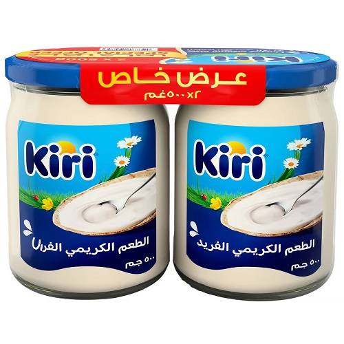 كيري جبنة كريمي قابلة للدهن 500جم 2حبة