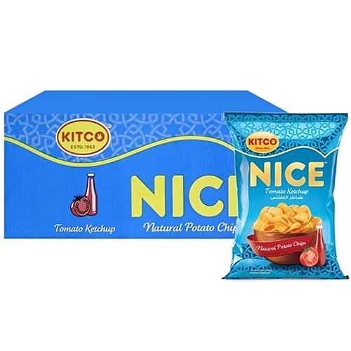 كتكو نايس رقائق شيبس بطماطم الكاتشب 22جم 20حبة