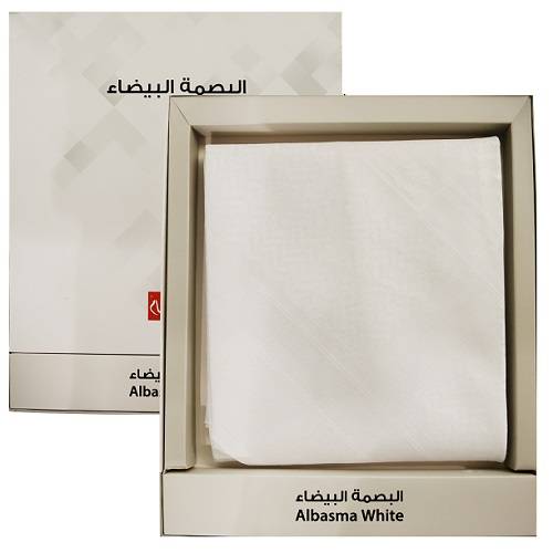 البسام شماغ البصمة البيضاء ابيض