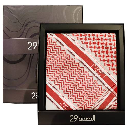 البصمة29 شماغ البسام احمر