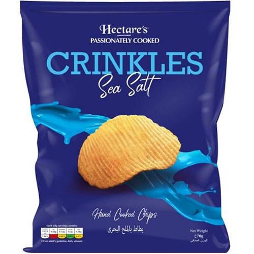 هيكترز كرينكلز رقائق شيبس بملح البحر 70جم