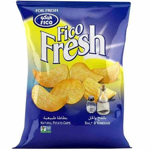 فيكو فريش بطاطا طبيعية بالملح والخل 80جم