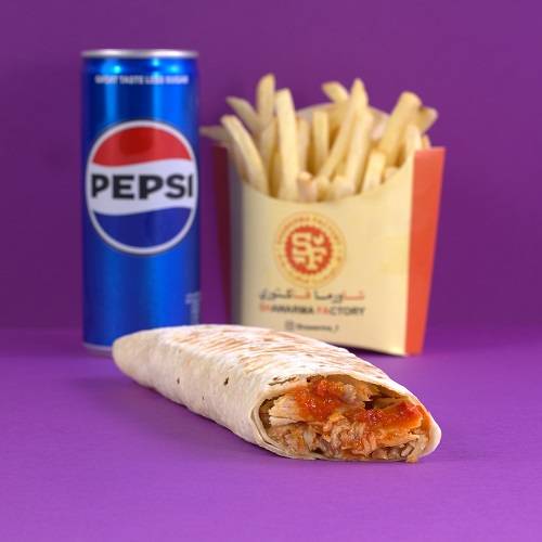 وجبة دجاج معبوج احمر