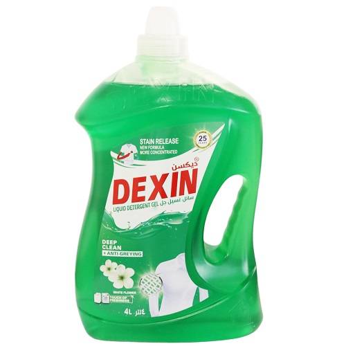 ديكسن سائل غسيل جل للغسالات الاتوماتيك برائحة الزهور البيضاء 4لتر
